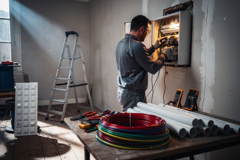 Refaire l'électricité d'une maison de 80 m² : les prix réels en 2026
